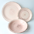 Conjuntos de vajilla de cerámica de lujo personalizados del restaurante del restaurante